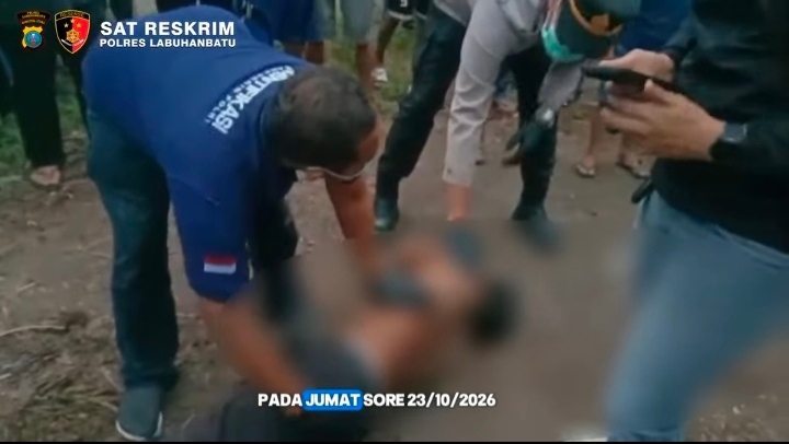 Geger! Warga Bilah Barat Temukan Mayat Pria Tergeletak di Kebun Sawit, Polisi Gercep Olah TKP