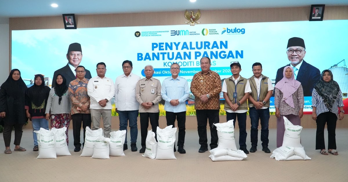 Kemenko Pangan dan BULOG Salurkan Bantuan Pangan Periode Okt-Des 2026 dan Tambahan SPHP di Asahan