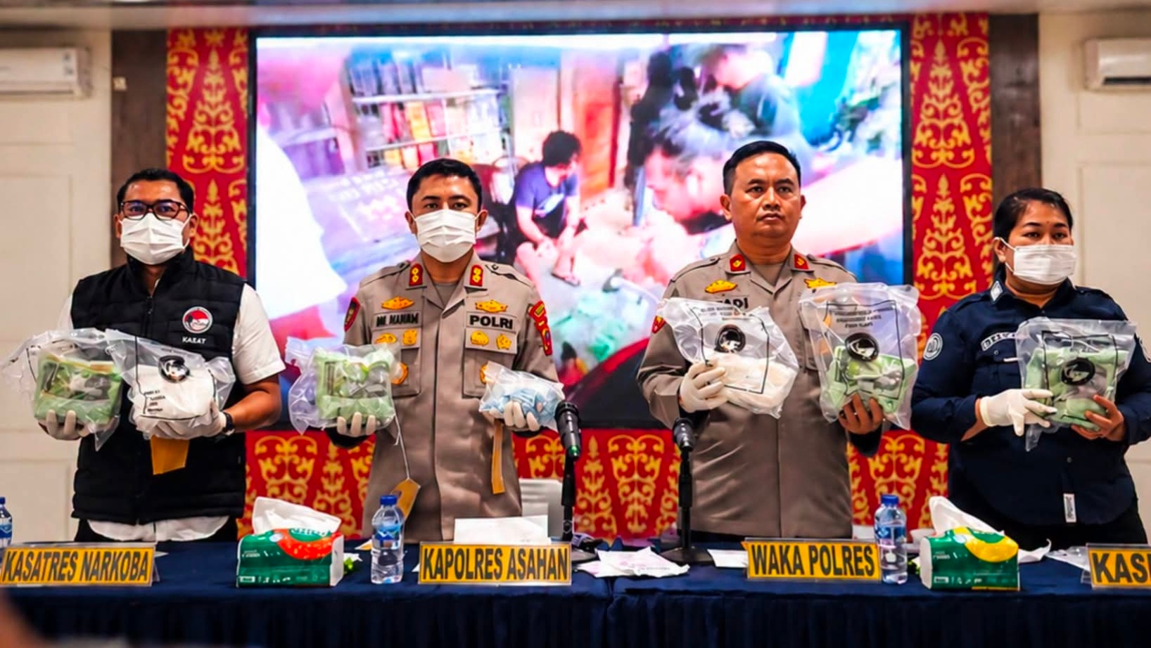 Polres Asahan Gagalkan Pengiriman 5 Kg Sabu dan Ekstasi Lintas Pulau, Kurir Tergiur Upah Rp80 Juta