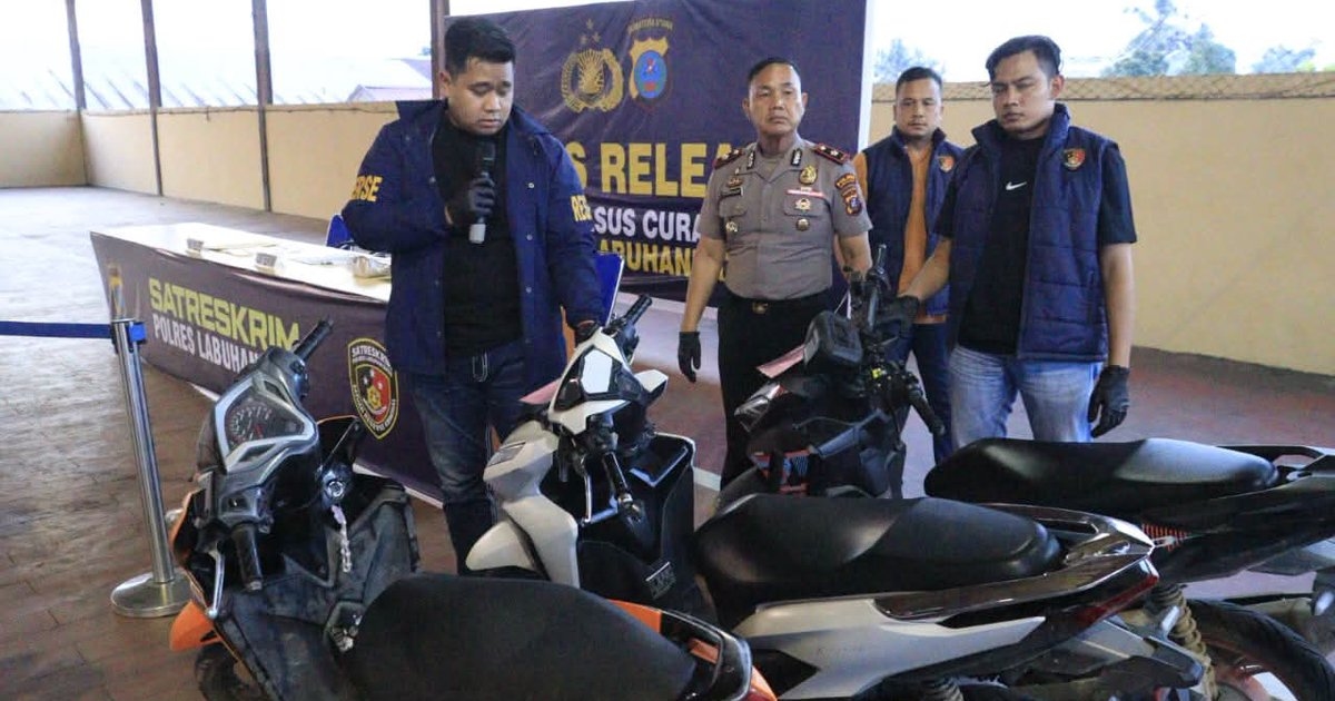 Sikat Curanmor Lintas Wilayah, Satreskrim Polres Labuhanbatu Ringkus Dua Spesialis Kunci Menempel
