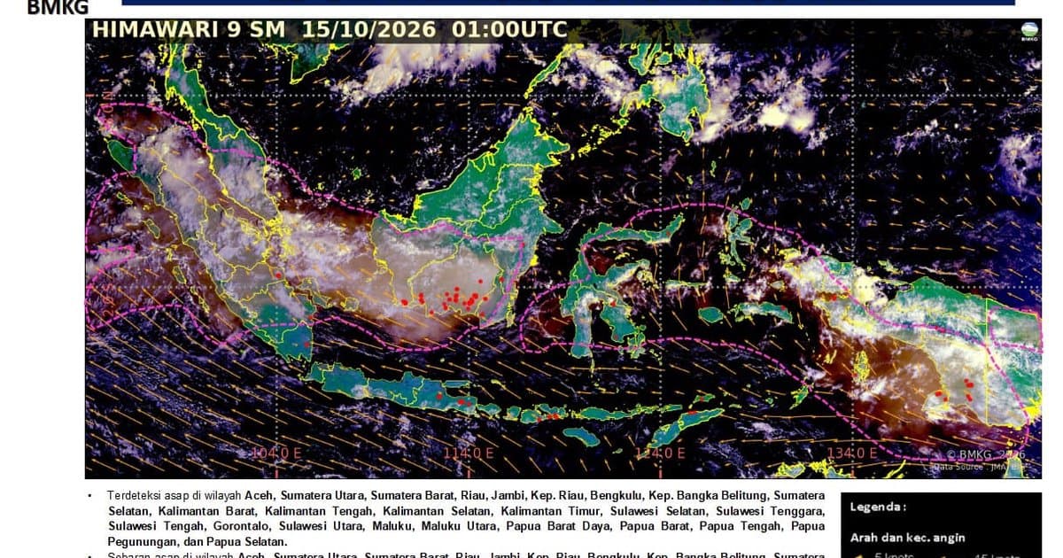 Dampak Kerhutla: BMKG Rilis Potensi Sebaran Asap di Aceh, Jarak Pandang di Aceh Utara Merosot hingga 2 KM