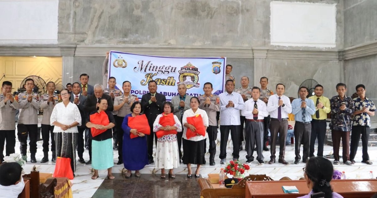 Minggu Kasih, Kompol P.S. Simbolon Ajak Jemaat Gereja Pentakosta Sei Tawar Jaga Kamtibmas