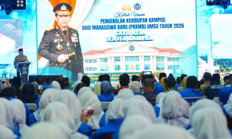 Kapolri ‘Bakar’ Semangat Ribuan Mahasiswa UMSU, Bongkar Bahaya Tersembunyi AI Demi Indonesia Emas 2045