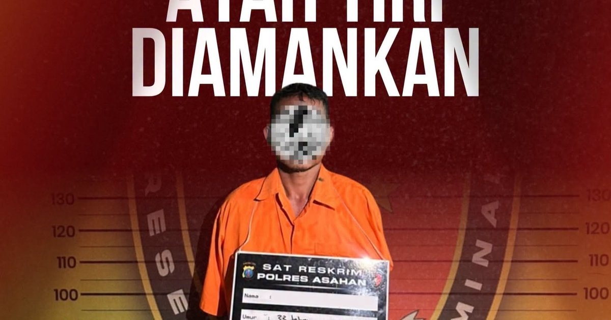 Polres Asahan Tangkap Ayah Tiri Kasus Persetubuhan Anak di Air Joman
