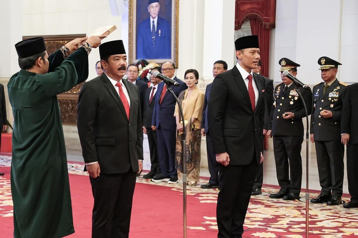 Agus Harimurti Yudhoyono Alias AHY Dilantik Jadi Menteri ATR/BPN, Moeldoko Kedapatan Tidak Hadir