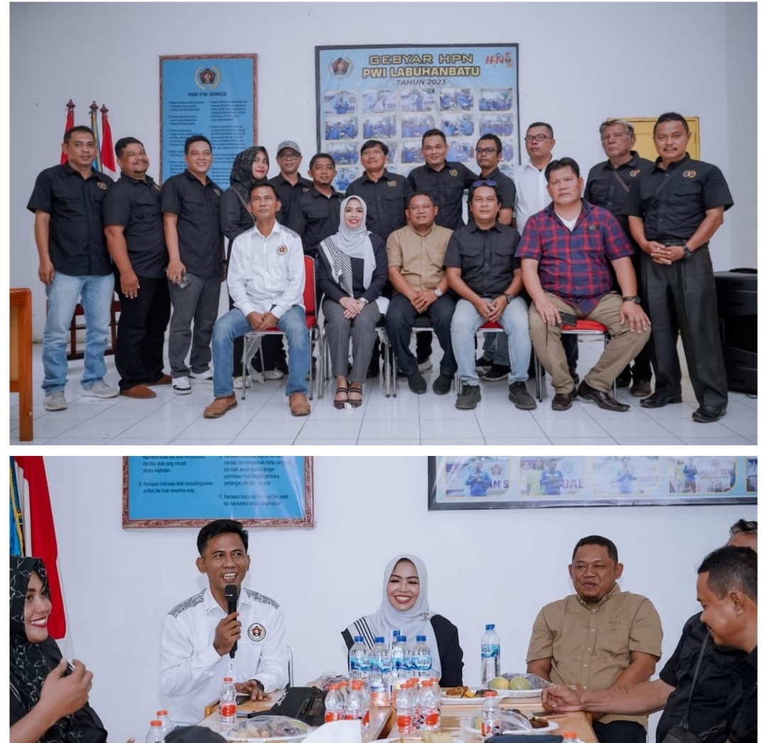 Paslon MARI Kunjungi PWI Labuhanbatu, Kesejahteraan Wartawan Diperhatikan