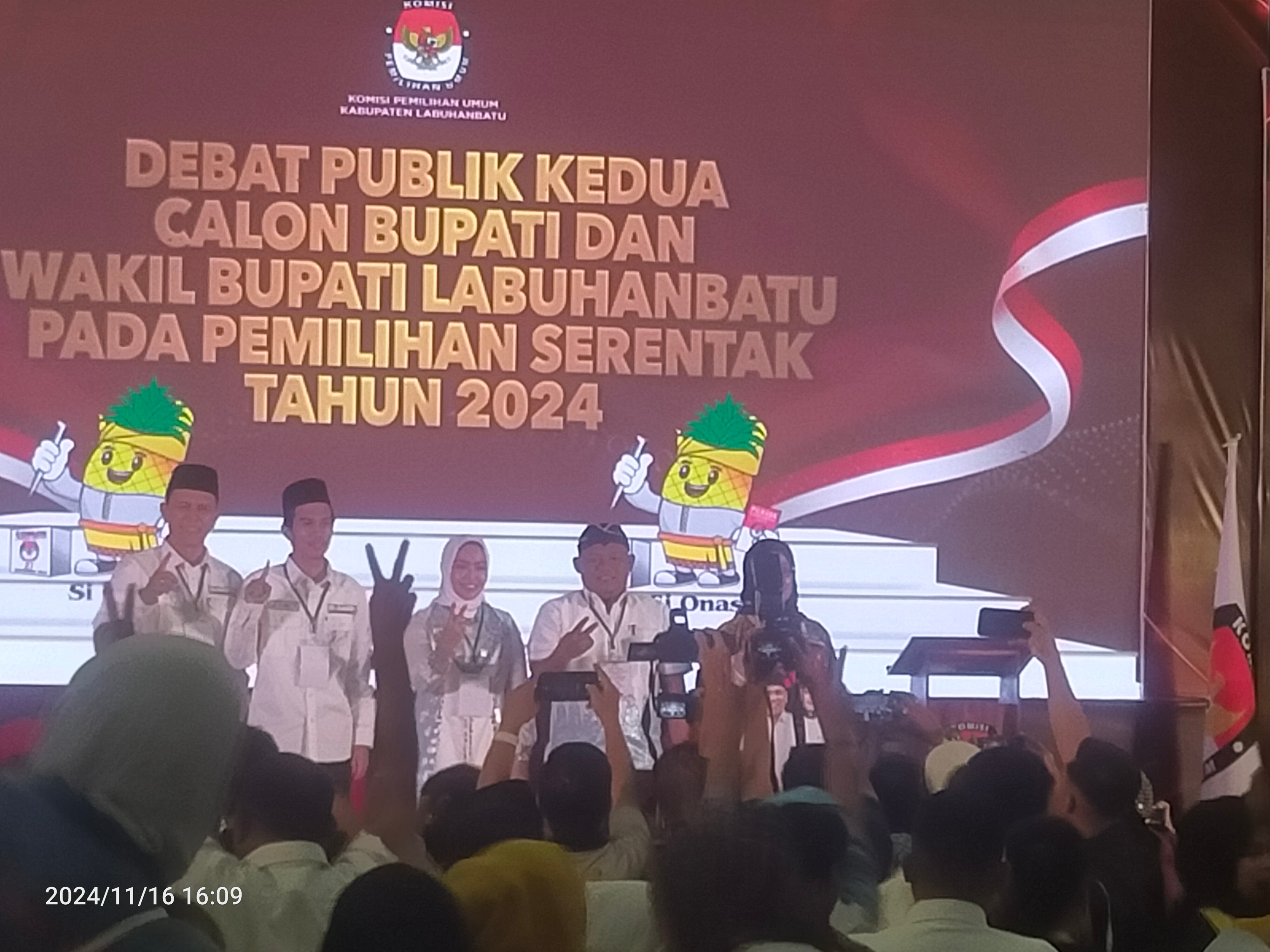 Debat Publik Kedua, Paslon 02 MARI Prioritas Di Kabupaten Labuhanbatu Isu Narkoba dan Kekerasan Seksual Perempuan dan Anak