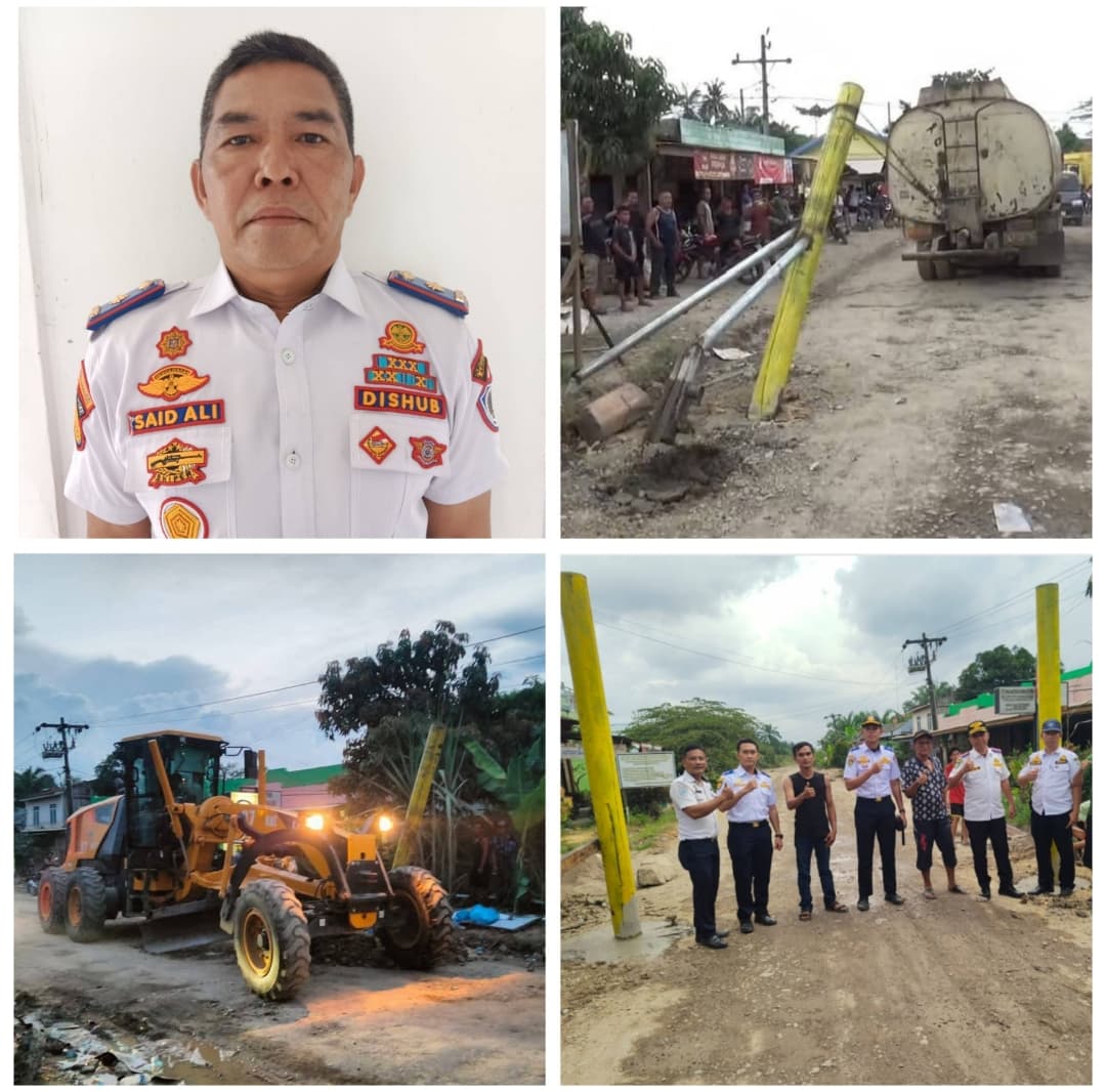 Jaga Marwah Bupati, Kadishub Labuhanbatu Hari Senin Laporkan Pengrusakan Portal Simpang HSJ